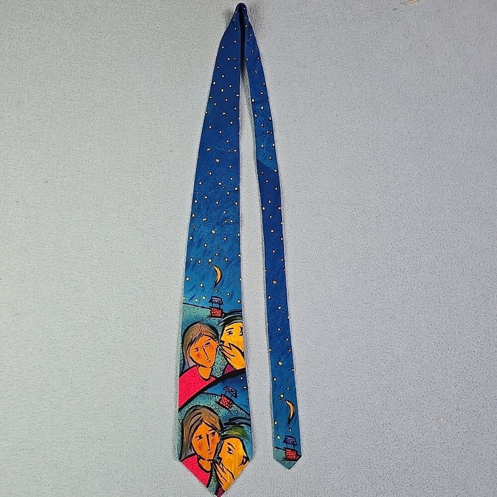 Beatles 1991 Apple Corps Silk Tie Manhattan Menswear Vintage Music